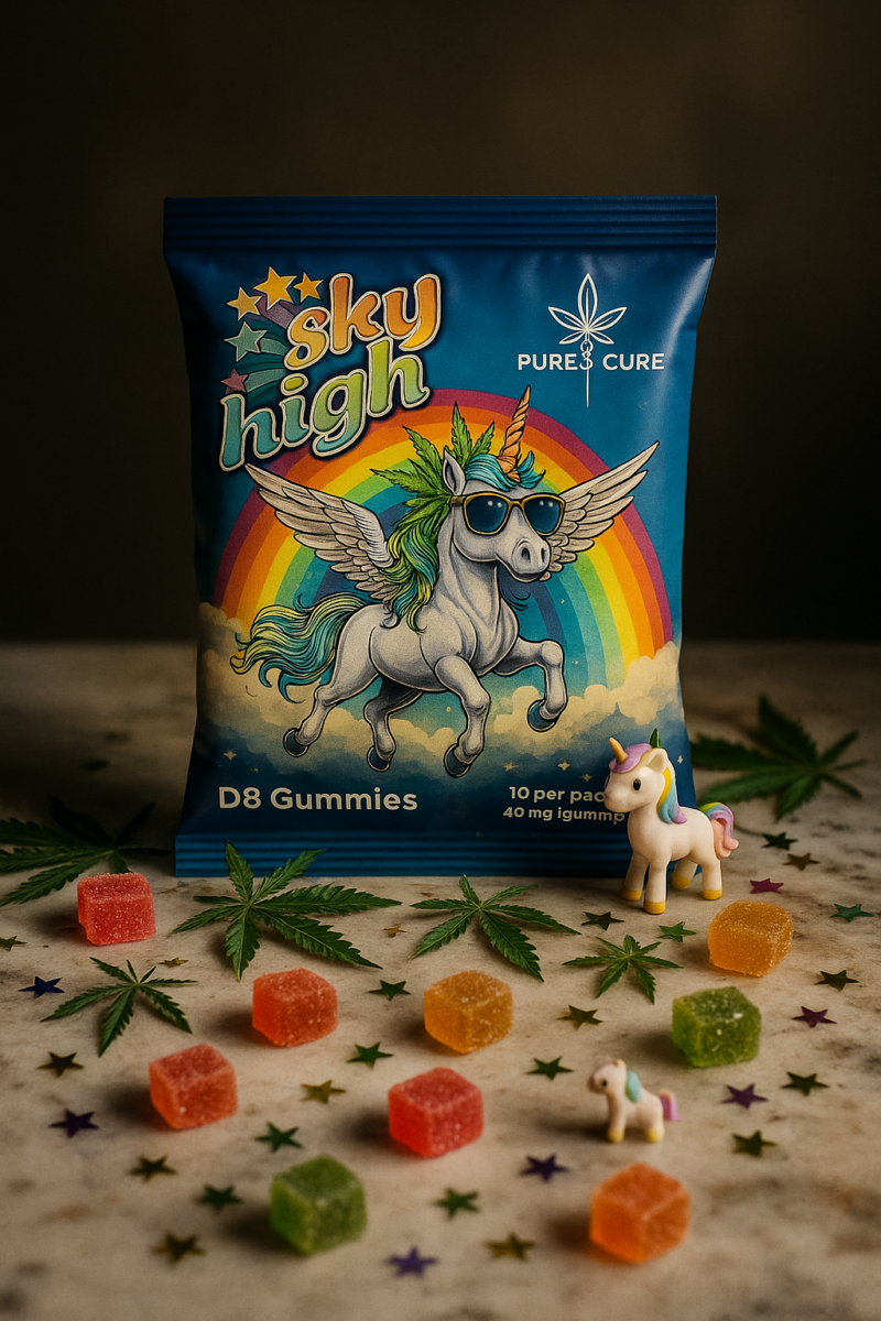 Sky High D8 Gummies – 40mg Delta-8 THC | Pure Cure